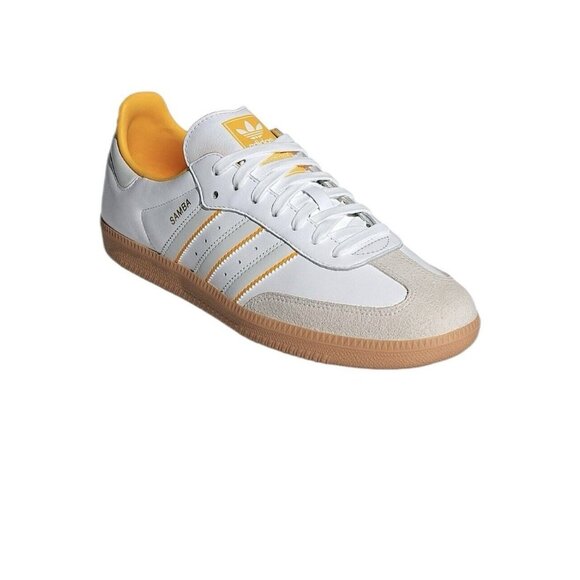 adidas Samba White and Yellow Men's Shoes - Picture 2 of 6